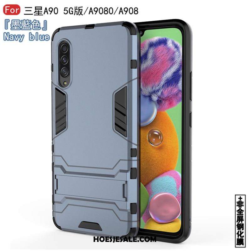 Samsung Galaxy A90 5g Hoesje Hoes Wit Hard Zacht Patroon Goedkoop