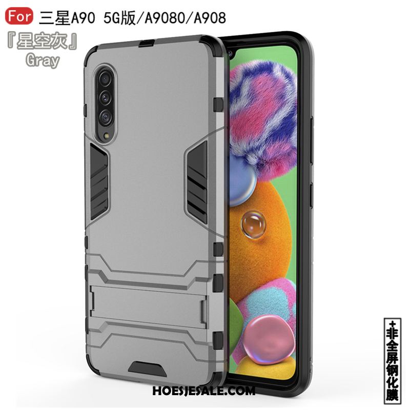 Samsung Galaxy A90 5g Hoesje Hoes Wit Hard Zacht Patroon Goedkoop