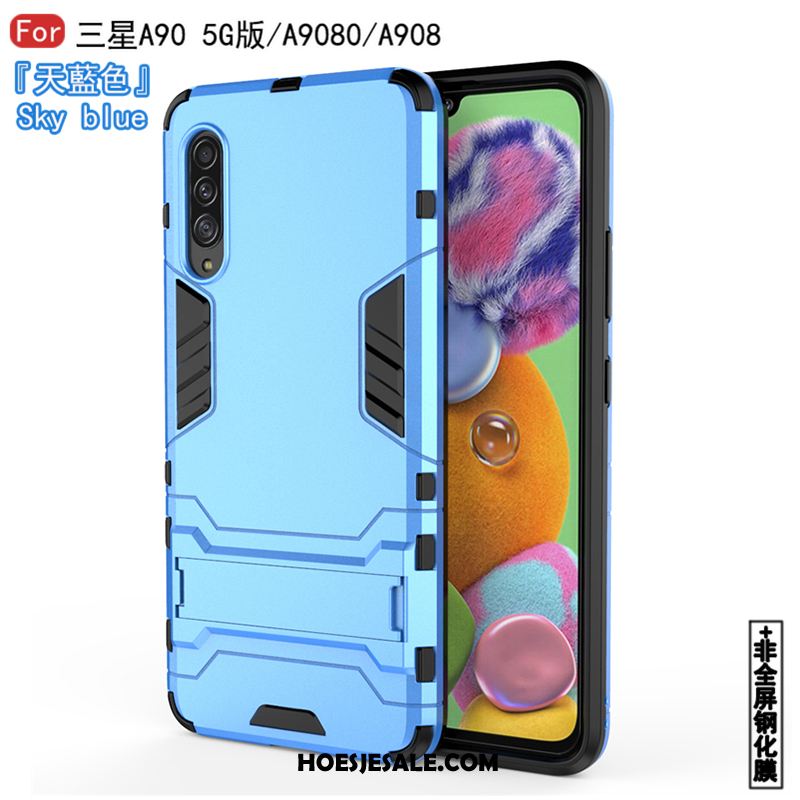 Samsung Galaxy A90 5g Hoesje Hoes Wit Hard Zacht Patroon Goedkoop