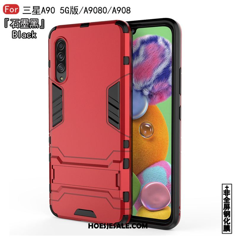 Samsung Galaxy A90 5g Hoesje Hoes Wit Hard Zacht Patroon Goedkoop