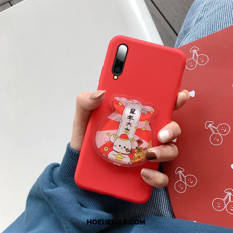 Samsung Galaxy A90 5g Hoesje Rood Drijfzand Ster Nieuw Grote Sale