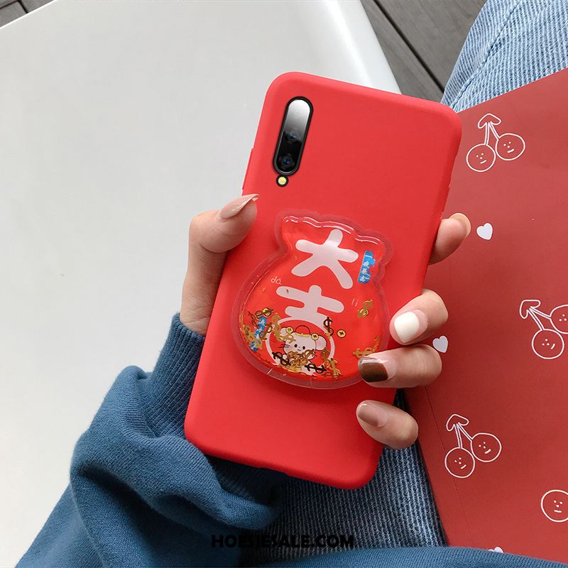 Samsung Galaxy A90 5g Hoesje Rood Drijfzand Ster Nieuw Grote Sale