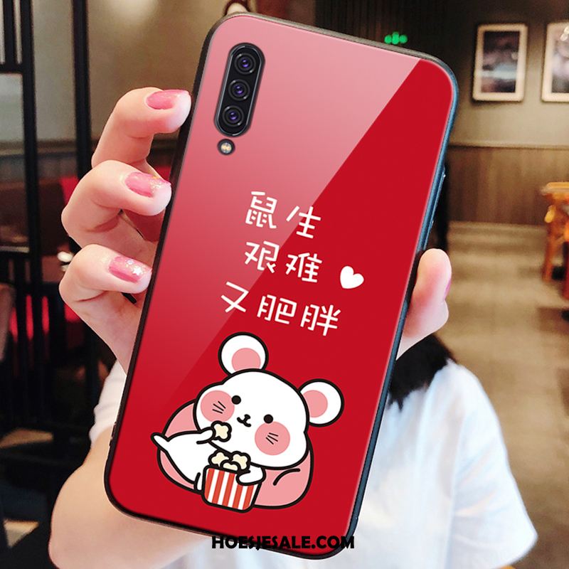 Samsung Galaxy A90 5g Hoesje Rood Lovers Mobiele Telefoon Trendy Merk Glas Sale