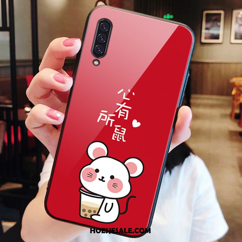 Samsung Galaxy A90 5g Hoesje Rood Lovers Mobiele Telefoon Trendy Merk Glas Sale