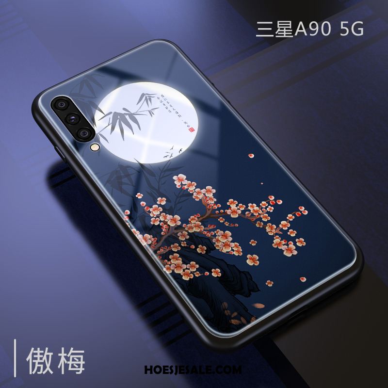 Samsung Galaxy A90 5g Hoesje Siliconen Chinese Stijl Net Red Ster Mobiele Telefoon Goedkoop