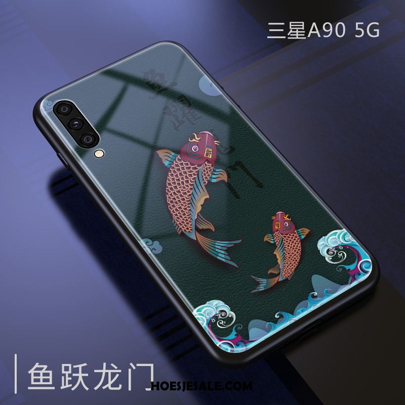 Samsung Galaxy A90 5g Hoesje Siliconen Chinese Stijl Net Red Ster Mobiele Telefoon Goedkoop