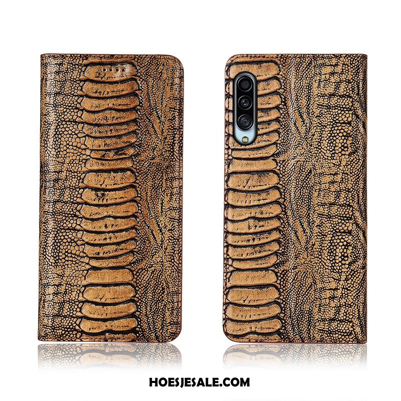 Samsung Galaxy A90 5g Hoesje Trendy Merk Leren Etui Folio Zacht Mobiele Telefoon Korting