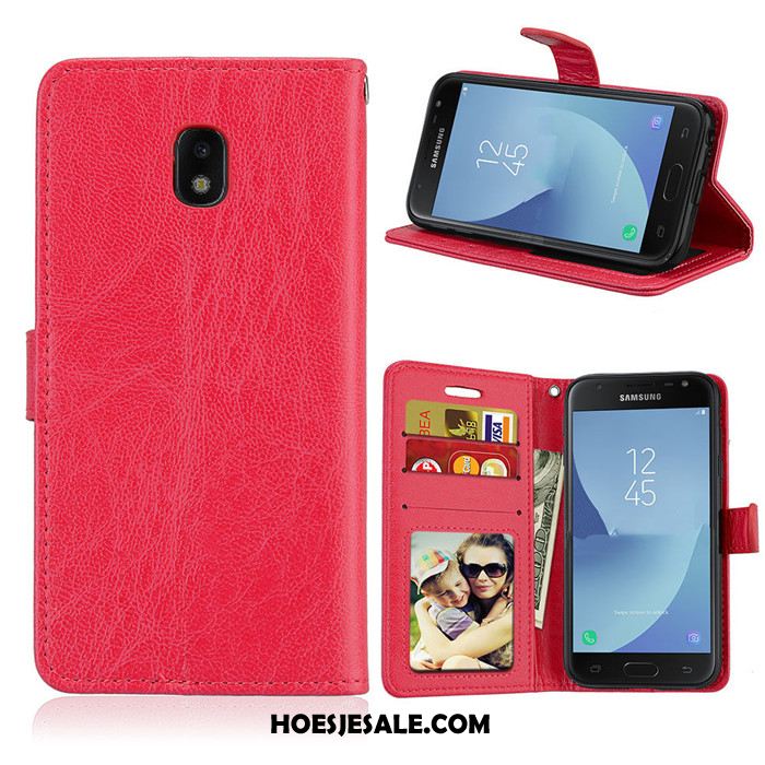 Samsung Galaxy J3 2017 Hoesje Anti-fall Folio Mobiele Telefoon Leren Etui Ster Aanbiedingen