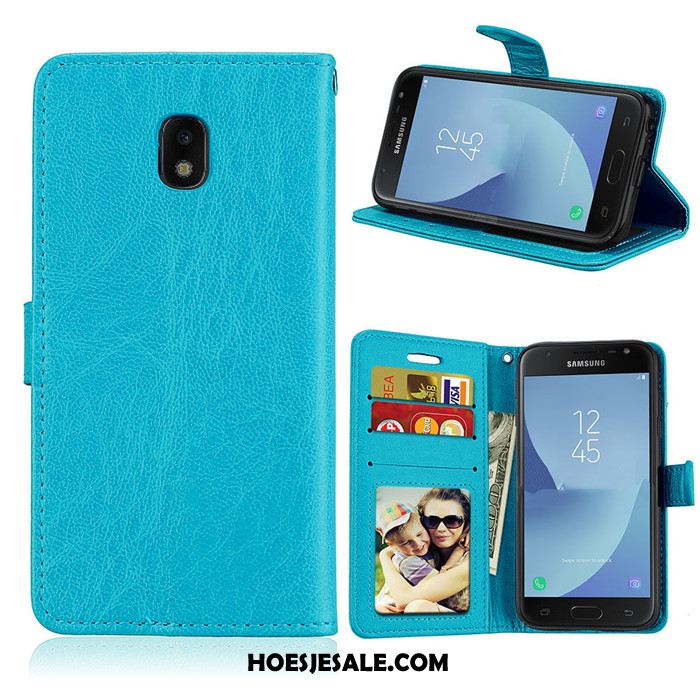 Samsung Galaxy J3 2017 Hoesje Anti-fall Folio Mobiele Telefoon Leren Etui Ster Aanbiedingen