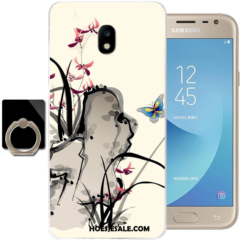 Samsung Galaxy J3 2017 Hoesje Anti-fall Inkt Wind Hoes Zacht Online