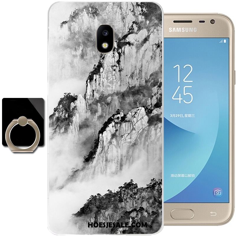 Samsung Galaxy J3 2017 Hoesje Anti-fall Inkt Wind Hoes Zacht Online