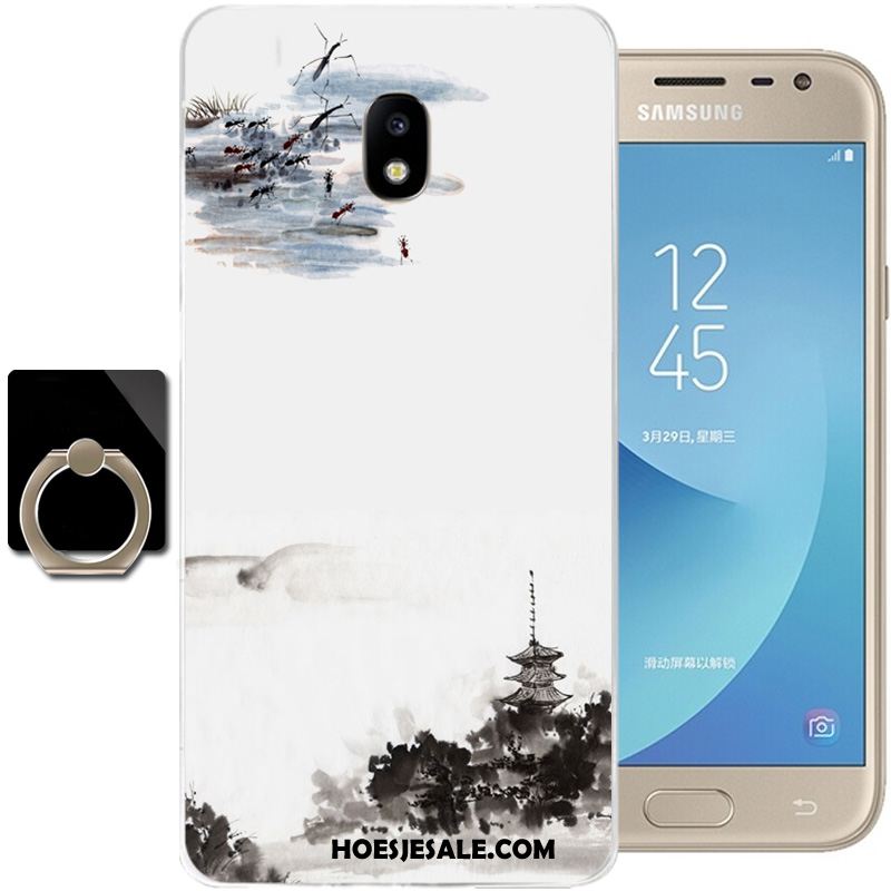 Samsung Galaxy J3 2017 Hoesje Anti-fall Inkt Wind Hoes Zacht Online