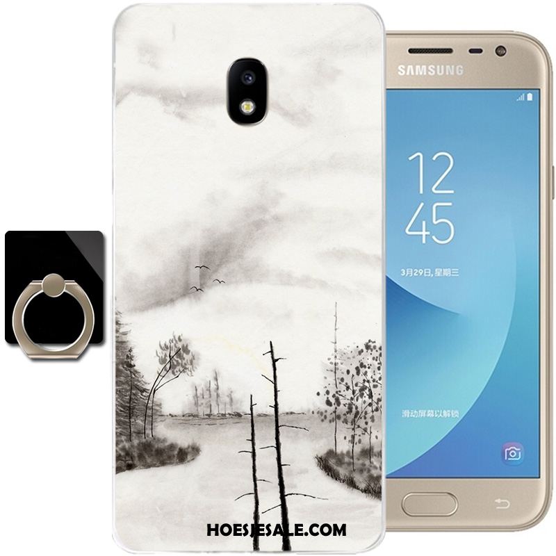 Samsung Galaxy J3 2017 Hoesje Anti-fall Inkt Wind Hoes Zacht Online