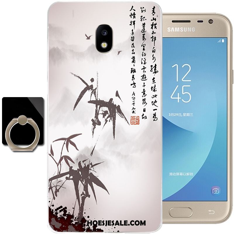 Samsung Galaxy J3 2017 Hoesje Anti-fall Inkt Wind Hoes Zacht Online