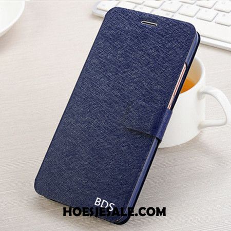 Samsung Galaxy J3 2017 Hoesje Bescherming Mobiele Telefoon Leren Etui Clamshell Blauw Goedkoop