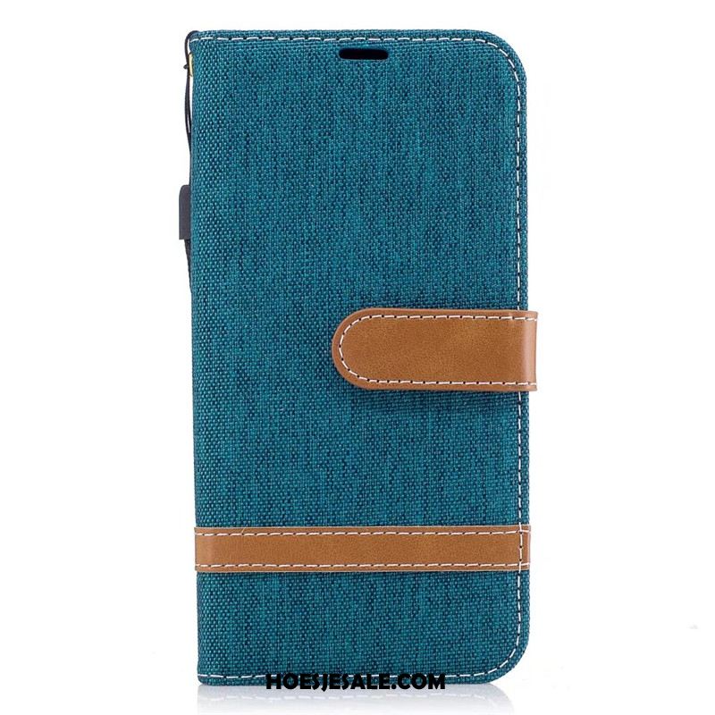 Samsung Galaxy J3 2017 Hoesje Blauw Leren Etui Bescherming Hoes Clamshell Kopen