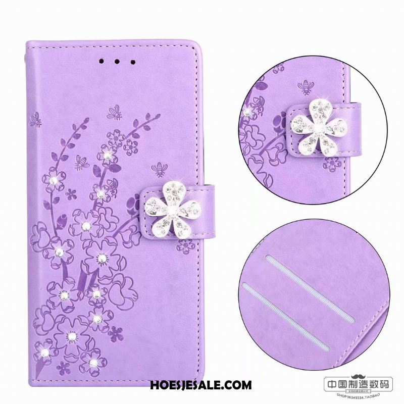 Samsung Galaxy J3 2017 Hoesje Folio Purper Mobiele Telefoon Bescherming Leren Etui Kopen