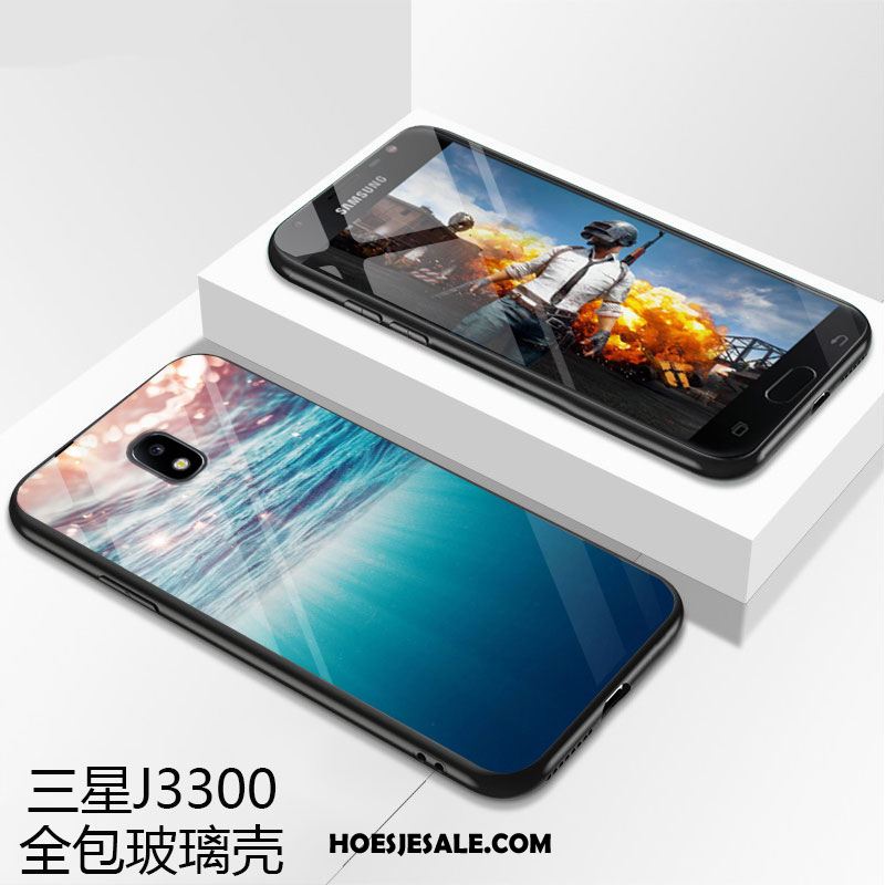 Samsung Galaxy J3 2017 Hoesje Mobiele Telefoon Hoes Glas Scheppend Bescherming Winkel
