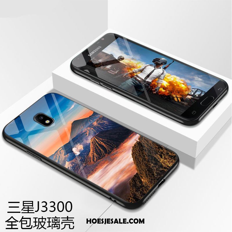 Samsung Galaxy J3 2017 Hoesje Mobiele Telefoon Hoes Glas Scheppend Bescherming Winkel