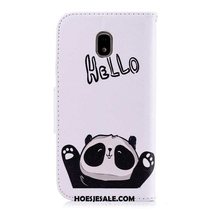 Samsung Galaxy J3 2017 Hoesje Mobiele Telefoon Leren Etui Siliconen Wit Zacht Korting