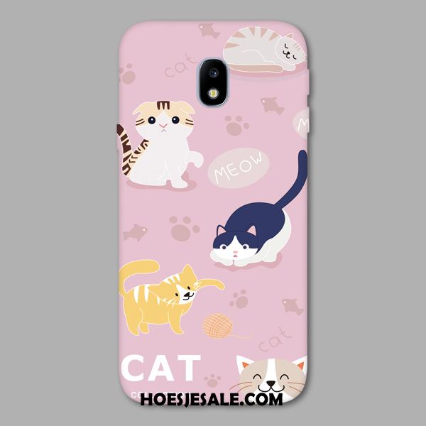 Samsung Galaxy J3 2017 Hoesje Pas Blauw Mobiele Telefoon Reliëf Hoes Winkel