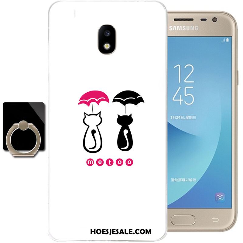 Samsung Galaxy J3 2017 Hoesje Spotprent Zacht Anti-fall Kleur Siliconen Online