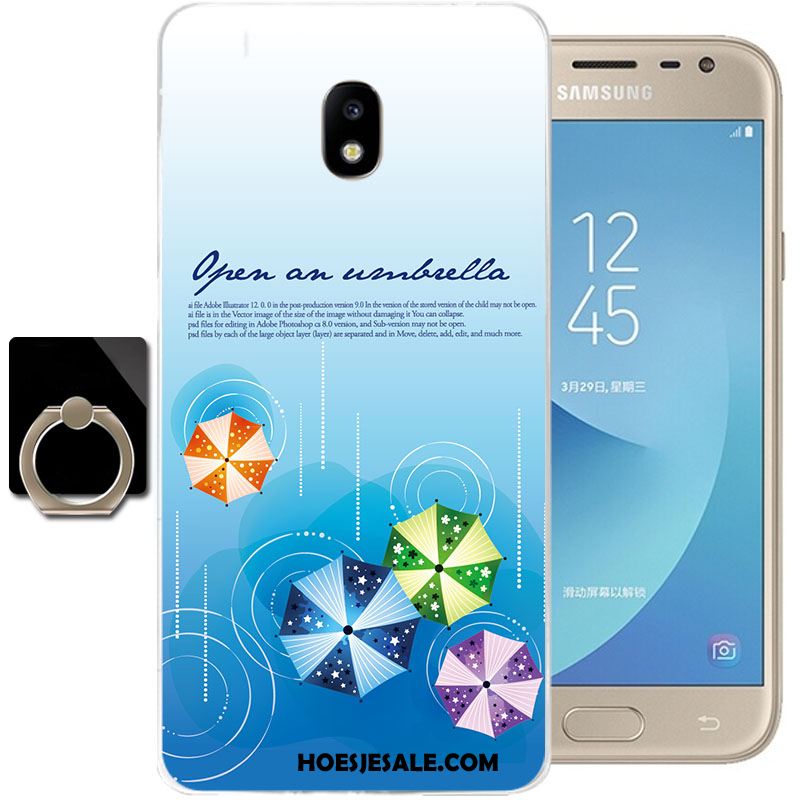 Samsung Galaxy J3 2017 Hoesje Spotprent Zacht Anti-fall Kleur Siliconen Online