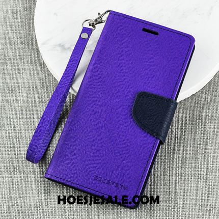 Samsung Galaxy J5 2017 Hoesje Anti-fall Siliconen Folio Bescherming Purper Goedkoop