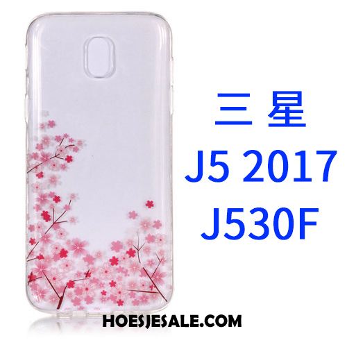 Samsung Galaxy J5 2017 Hoesje Doorzichtig Roze Spotprent Mobiele Telefoon Hoes Online