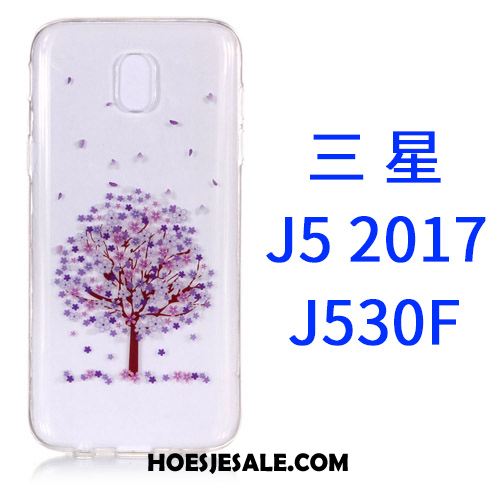 Samsung Galaxy J5 2017 Hoesje Doorzichtig Roze Spotprent Mobiele Telefoon Hoes Online