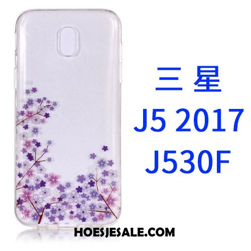 Samsung Galaxy J5 2017 Hoesje Doorzichtig Roze Spotprent Mobiele Telefoon Hoes Online