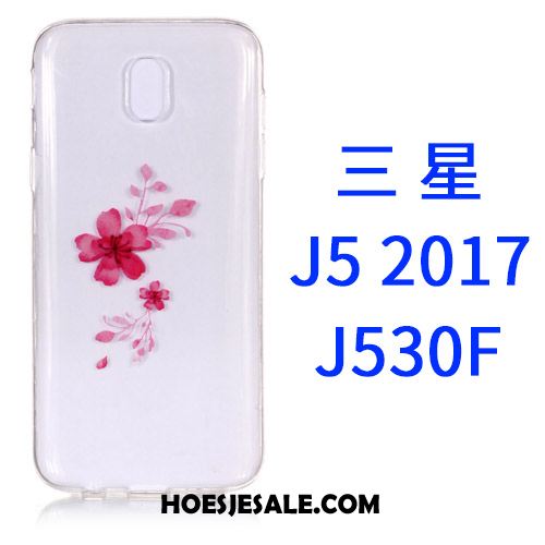 Samsung Galaxy J5 2017 Hoesje Doorzichtig Roze Spotprent Mobiele Telefoon Hoes Online
