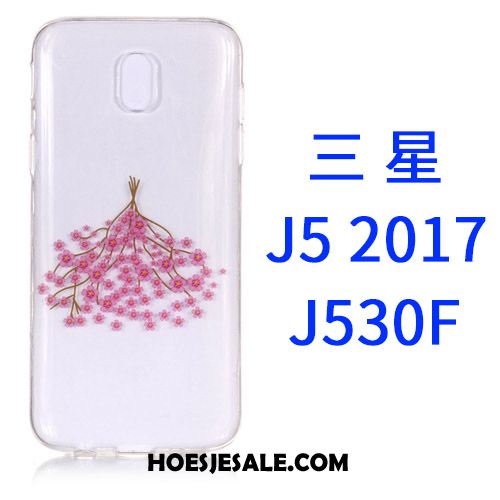 Samsung Galaxy J5 2017 Hoesje Doorzichtig Roze Spotprent Mobiele Telefoon Hoes Online