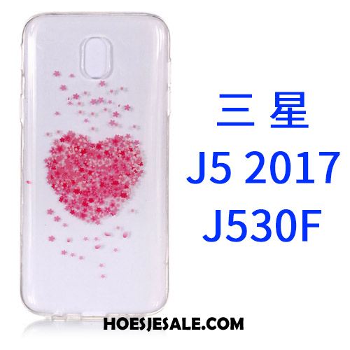 Samsung Galaxy J5 2017 Hoesje Doorzichtig Roze Spotprent Mobiele Telefoon Hoes Online