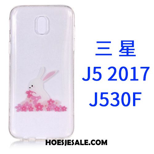 Samsung Galaxy J5 2017 Hoesje Doorzichtig Roze Spotprent Mobiele Telefoon Hoes Online