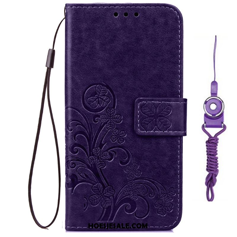 Samsung Galaxy J5 2017 Hoesje Hanger Siliconen Leren Etui Zacht Blauw Sale