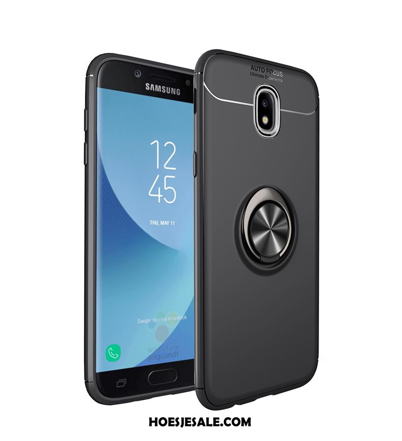 Samsung Galaxy J5 2017 Hoesje Ster Bescherming Zacht Zwart Ring Goedkoop