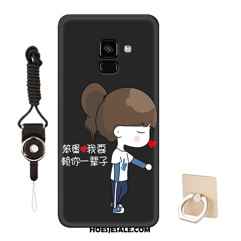 Samsung Galaxy J6 Hoesje Anti-fall Zwart Lovers Ster Patroon Online