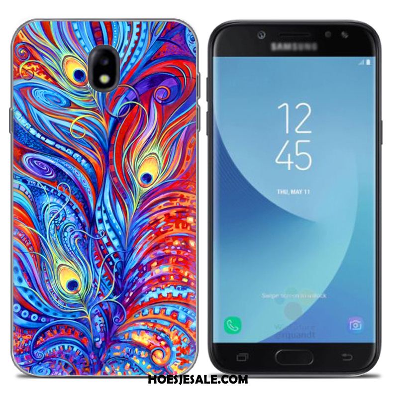 Samsung Galaxy J7 2017 Hoesje Europa Ster Zacht Blauw Mobiele Telefoon Sale