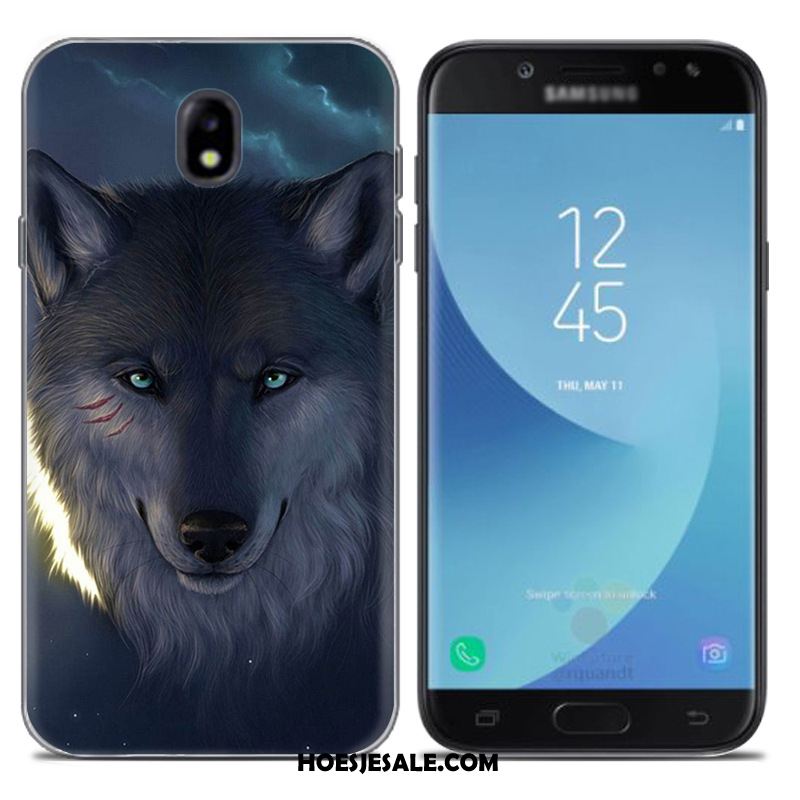 Samsung Galaxy J7 2017 Hoesje Europa Ster Zacht Blauw Mobiele Telefoon Sale