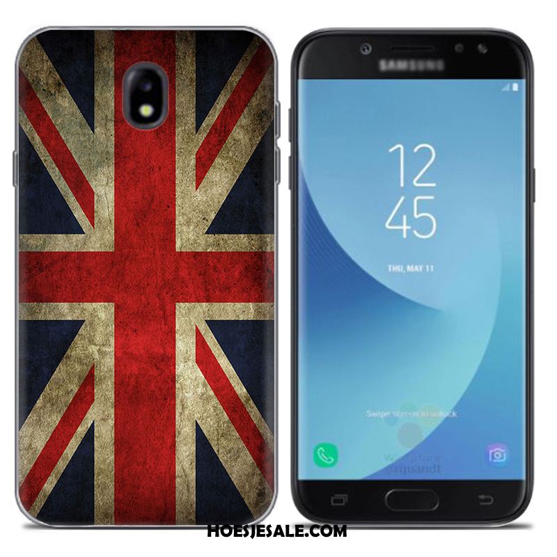 Samsung Galaxy J7 2017 Hoesje Europa Ster Zacht Blauw Mobiele Telefoon Sale