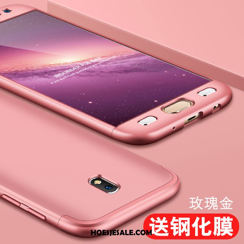 Samsung Galaxy J7 2017 Hoesje Rose Goud Bescherming Mobiele Telefoon All Inclusive Anti-fall Goedkoop