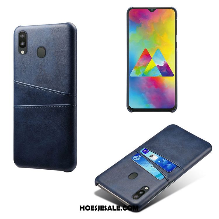 Samsung Galaxy M20 Hoesje Leer Anti-fall Mobiele Telefoon Patroon Ster Goedkoop