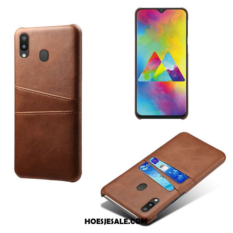 Samsung Galaxy M20 Hoesje Leer Anti-fall Mobiele Telefoon Patroon Ster Goedkoop