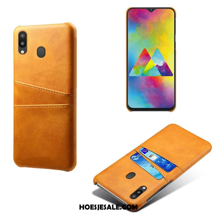 Samsung Galaxy M20 Hoesje Leer Anti-fall Mobiele Telefoon Patroon Ster Goedkoop