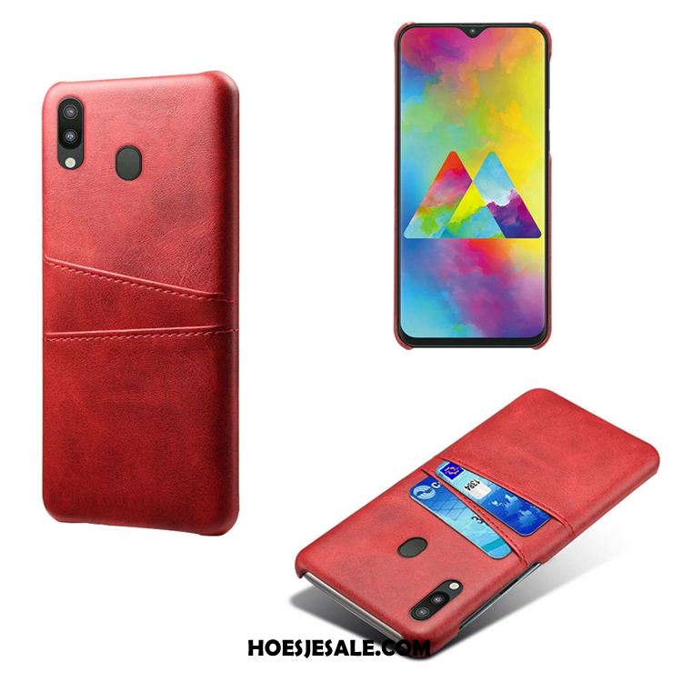 Samsung Galaxy M20 Hoesje Leer Anti-fall Mobiele Telefoon Patroon Ster Goedkoop