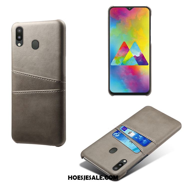 Samsung Galaxy M20 Hoesje Leer Anti-fall Mobiele Telefoon Patroon Ster Goedkoop