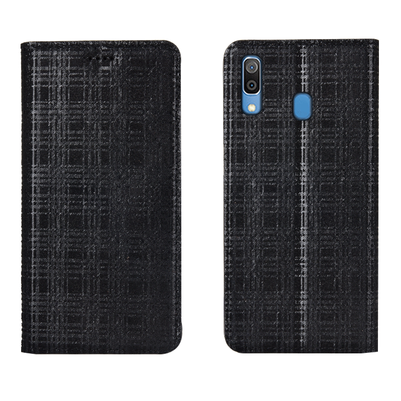 Samsung Galaxy M20 Hoesje Patroon Hoes Ster Folio Leren Etui Goedkoop