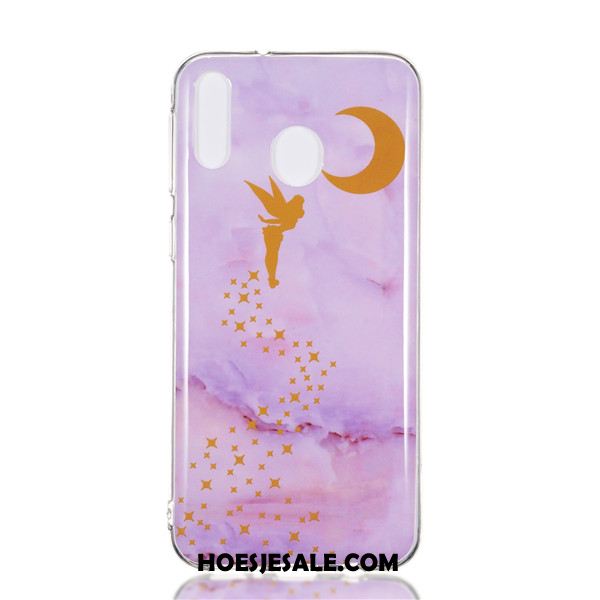 Samsung Galaxy M20 Hoesje Spotprent Mobiele Telefoon Hoes Ster Purper Sale