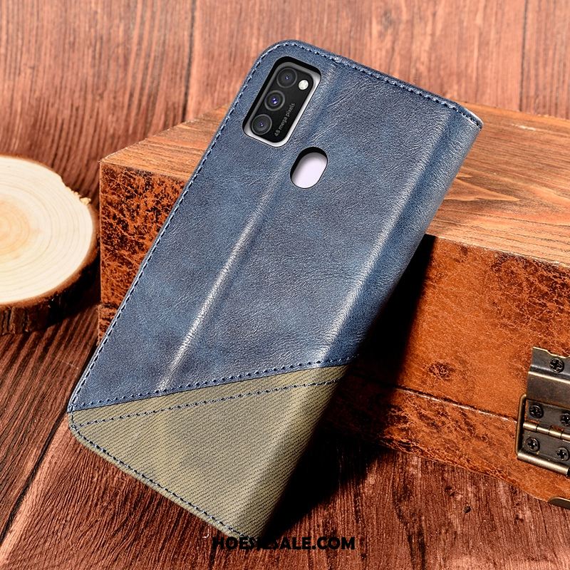 Samsung Galaxy M30s Hoesje Anti-fall Folio Verbinding Wind Bescherming Aanbiedingen